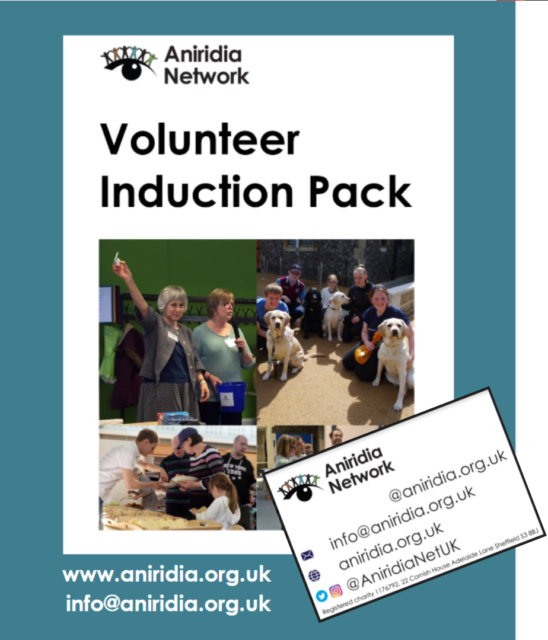 Front page of the Volunteer Induction Pack