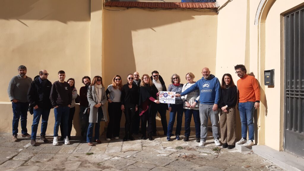 The picture portrays all the people that participated to the "Seeing the invisible" project meeting in Florence in 2023