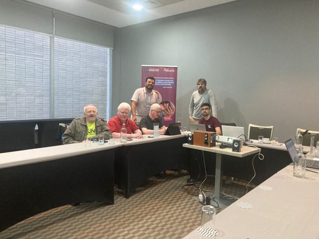 The picture shows the participants of the third transnational meeting of the Erasmus+ project "Together for inclusion" in Santiago de Chile, sitting around the table